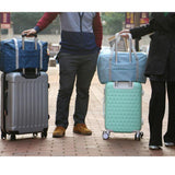 Maxbell Waterproof Foldable Large Travel Storage Bag Luggage Organizer Dark blue - Aladdin Shoppers