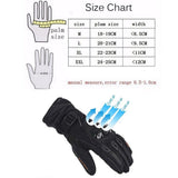 Maxbell Waterproof Motorcycle Motobike Scooter Leather Sports Long Gloves Black L - Aladdin Shoppers