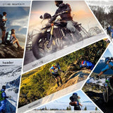 Maxbell Waterproof Motorcycle Motobike Scooter Leather Sports Long Gloves Black L - Aladdin Shoppers