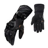 Maxbell Waterproof Motorcycle Motobike Scooter Leather Sports Long Gloves Black L - Aladdin Shoppers