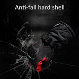 Maxbell Waterproof Motorcycle Motobike Scooter Leather Sports Long Gloves Black L - Aladdin Shoppers