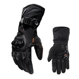 Maxbell Waterproof Motorcycle Motobike Scooter Leather Sports Long Gloves Black XL