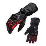 Maxbell Waterproof Motorcycle Motobike Scooter Leather Sports Long Gloves Red L - Aladdin Shoppers