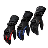 Maxbell Waterproof Motorcycle Motobike Scooter Leather Sports Long Gloves Red XL - Aladdin Shoppers