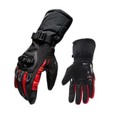 Maxbell Waterproof Motorcycle Motobike Scooter Leather Sports Long Gloves Red XXL - Aladdin Shoppers