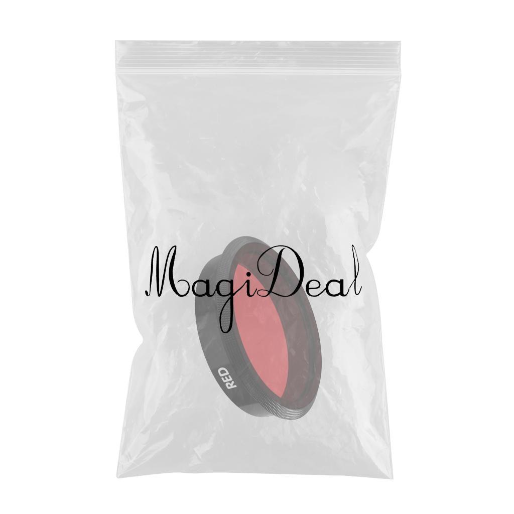 Maxbell Waterproof Sports Camera Lens Protective Filter for DJI OSMO ACTION Red - Aladdin Shoppers