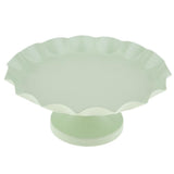 Maxbell Wave Edge Cake Tray Macaroon Cupcake Stand Plate Metal Cake Tools Green M - Aladdin Shoppers