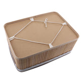 Maxbell Weaving Storage Basket Bamboo Handmade Snacks Toys Storage Box 36x26x14cm - Aladdin Shoppers