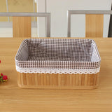 Maxbell Weaving Storage Basket Bamboo Handmade Snacks Toys Storage Box 36x26x14cm - Aladdin Shoppers