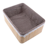 Maxbell Weaving Storage Basket Bamboo Handmade Snacks Toys Storage Box 36x26x14cm - Aladdin Shoppers