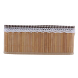 Maxbell Weaving Storage Basket Bamboo Handmade Snacks Toys Storage Box 36x26x14cm - Aladdin Shoppers