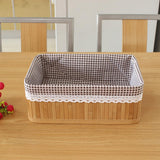 Maxbell Weaving Storage Basket Bamboo Handmade Snacks Toys Storage Box 40x30x16cm - Aladdin Shoppers