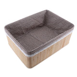 Maxbell Weaving Storage Basket Bamboo Handmade Snacks Toys Storage Box 40x30x16cm - Aladdin Shoppers