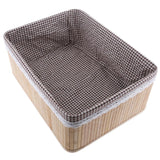 Maxbell Weaving Storage Basket Bamboo Handmade Snacks Toys Storage Box 40x30x16cm - Aladdin Shoppers