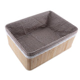 Maxbell Weaving Storage Basket Bamboo Handmade Snacks Toys Storage Box 40x30x16cm - Aladdin Shoppers