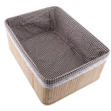 Maxbell Weaving Storage Basket Bamboo Handmade Snacks Toys Storage Box 40x30x16cm - Aladdin Shoppers