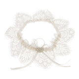 Maxbell Wedding Bridal Lace Garter Pearls Rhinestone Satin Bow Garter Gift Favors - Aladdin Shoppers