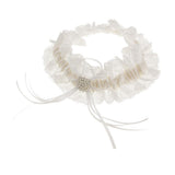 Maxbell Wedding Bridal Lace Pearls Garter w/ Bowknot Trim Hen Night Party Dress - Aladdin Shoppers