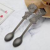 Maxbell Wedding Party Stainless Steel Coffee Teaspoons Dessert Soup Spoon Black - Aladdin Shoppers