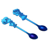 Maxbell Wedding Party Stainless Steel Coffee Teaspoons Dessert Soup Spoon Blue - Aladdin Shoppers