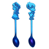 Maxbell Wedding Party Stainless Steel Coffee Teaspoons Dessert Soup Spoon Blue - Aladdin Shoppers
