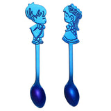 Maxbell Wedding Party Stainless Steel Coffee Teaspoons Dessert Soup Spoon Blue - Aladdin Shoppers