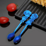Maxbell Wedding Party Stainless Steel Coffee Teaspoons Dessert Soup Spoon Blue - Aladdin Shoppers