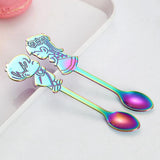 Maxbell Wedding Party Stainless Steel Coffee Teaspoons Dessert Soup Spoon Colorful - Aladdin Shoppers