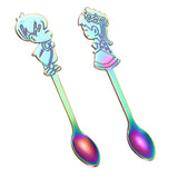 Maxbell Wedding Party Stainless Steel Coffee Teaspoons Dessert Soup Spoon Colorful - Aladdin Shoppers