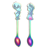 Maxbell Wedding Party Stainless Steel Coffee Teaspoons Dessert Soup Spoon Colorful - Aladdin Shoppers