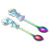 Maxbell Wedding Party Stainless Steel Coffee Teaspoons Dessert Soup Spoon Colorful - Aladdin Shoppers
