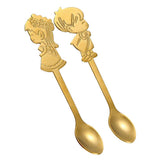 Maxbell Wedding Party Stainless Steel Coffee Teaspoons Dessert Soup Spoon Gold - Aladdin Shoppers