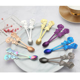 Maxbell Wedding Party Stainless Steel Coffee Teaspoons Dessert Soup Spoon Gold - Aladdin Shoppers