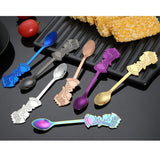 Maxbell Wedding Party Stainless Steel Coffee Teaspoons Dessert Soup Spoon Gold - Aladdin Shoppers
