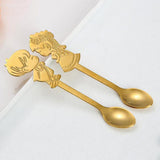 Maxbell Wedding Party Stainless Steel Coffee Teaspoons Dessert Soup Spoon Gold - Aladdin Shoppers