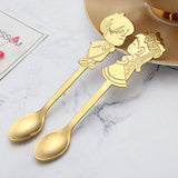 Maxbell Wedding Party Stainless Steel Coffee Teaspoons Dessert Soup Spoon Gold - Aladdin Shoppers
