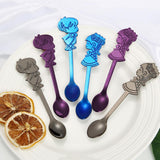 Maxbell Wedding Party Stainless Steel Coffee Teaspoons Dessert Soup Spoon Gold - Aladdin Shoppers