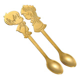 Maxbell Wedding Party Stainless Steel Coffee Teaspoons Dessert Soup Spoon Gold - Aladdin Shoppers