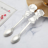 Maxbell Wedding Party Stainless Steel Coffee Teaspoons Dessert Soup Spoon Silver - Aladdin Shoppers