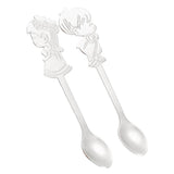 Maxbell Wedding Party Stainless Steel Coffee Teaspoons Dessert Soup Spoon Silver - Aladdin Shoppers