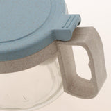 Maxbell Wheat Straw Glass Spice Jar Condiment Pot Seasoning Container Cruet Blue - Aladdin Shoppers