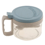 Maxbell Wheat Straw Glass Spice Jar Condiment Pot Seasoning Container Cruet Blue - Aladdin Shoppers