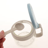 Maxbell Wheat Straw Glass Spice Jar Condiment Pot Seasoning Container Cruet Blue - Aladdin Shoppers