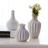 Maxbell White Ceramic Flower Vase Home Decor Cabinet Table Centerpieces Long Neck - Aladdin Shoppers