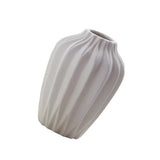 Maxbell White Ceramic Flower Vase Home Decor Cabinet Table Centerpieces No Neck - Aladdin Shoppers