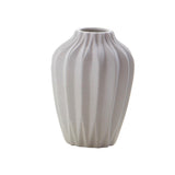 Maxbell White Ceramic Flower Vase Home Decor Cabinet Table Centerpieces No Neck - Aladdin Shoppers