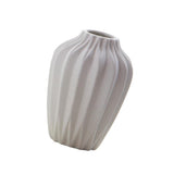Maxbell White Ceramic Flower Vase Home Decor Cabinet Table Centerpieces No Neck - Aladdin Shoppers