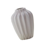 Maxbell White Ceramic Flower Vase Home Decor Cabinet Table Centerpieces No Neck - Aladdin Shoppers
