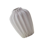 Maxbell White Ceramic Flower Vase Home Decor Cabinet Table Centerpieces No Neck - Aladdin Shoppers