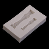 Maxbell White Grecian Pillars Wedding Cake Stand Fondant Support Mold Roman Column Silicone Mold Valentine's Day Wedding Cake Decoration Baking Tools, 2 Size Pillars - Aladdin Shoppers